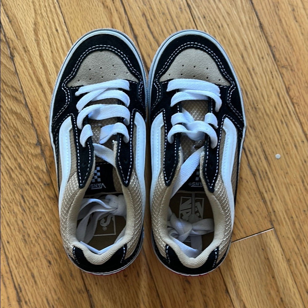 Vans Black and Tan Sneakers